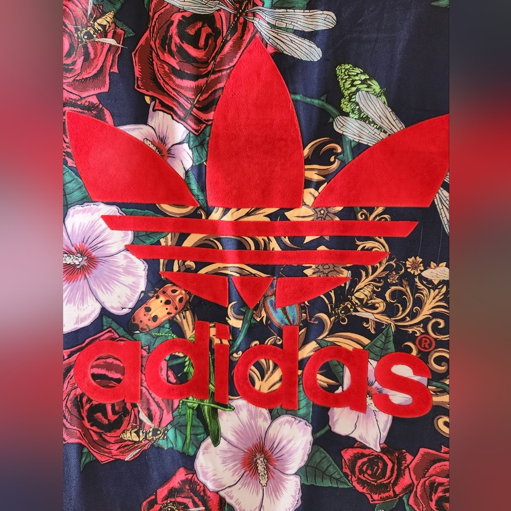 ADIDAS x RITA ORA Superstar Roses Baroque Butterflies Blue Red Track Jacket XS - Picture 7 of 16